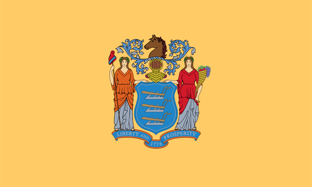 State flag for New Jersey